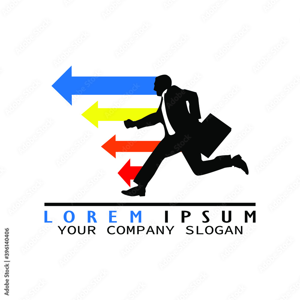 businessman logo icon
