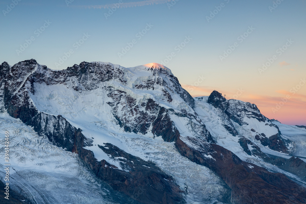 Breithorn, swiss peak , alps