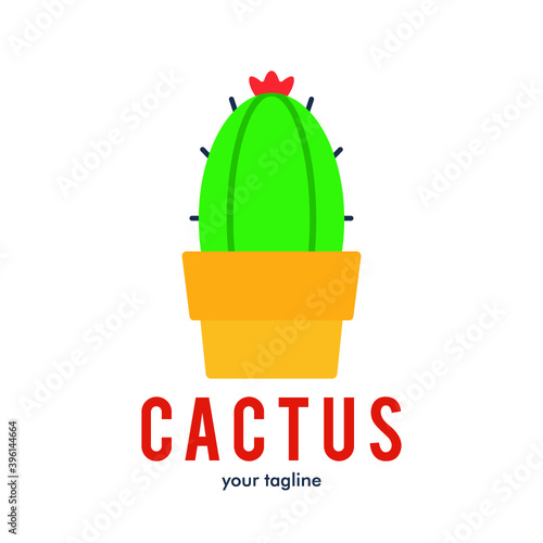 Cactus logo icon symbol design