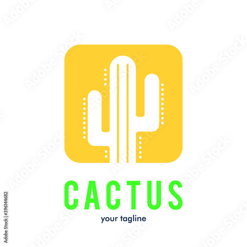 Cactus logo icon symbol design