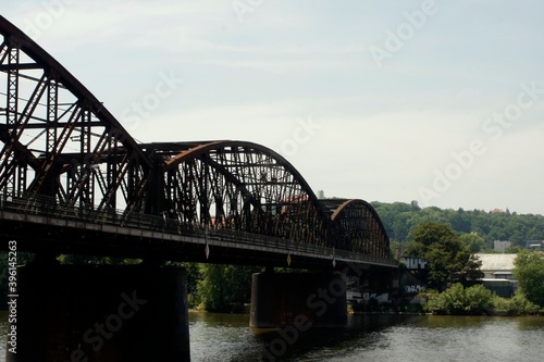 the bridge over the river