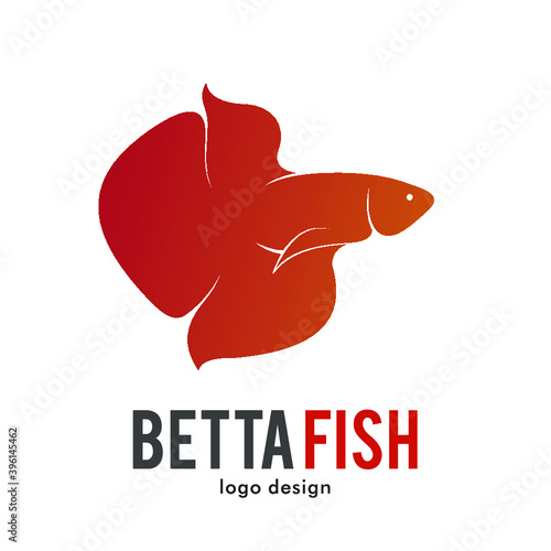 Betta fish logo icon symbol design 