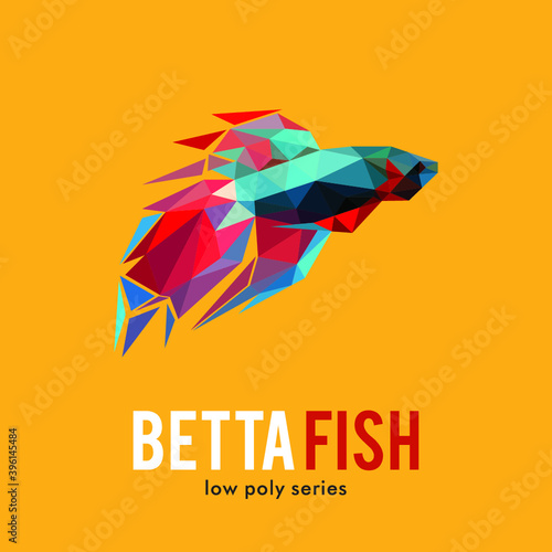 Betta fish logo icon symbol design 