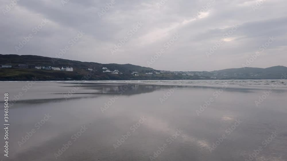 Beautiful waves at Narin Strand in Portnoo, County Donegal - Ireland.