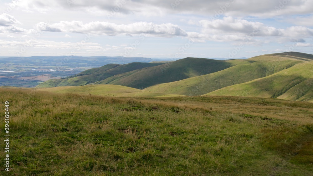 beautiful green scenery of Scottish hills