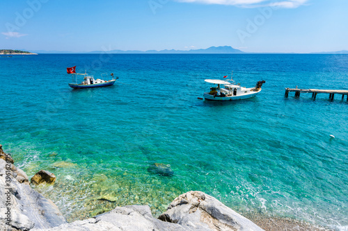 Mazikoy beach view in Bodrum photo