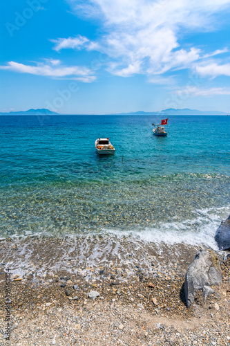 Mazikoy beach view in Bodrum