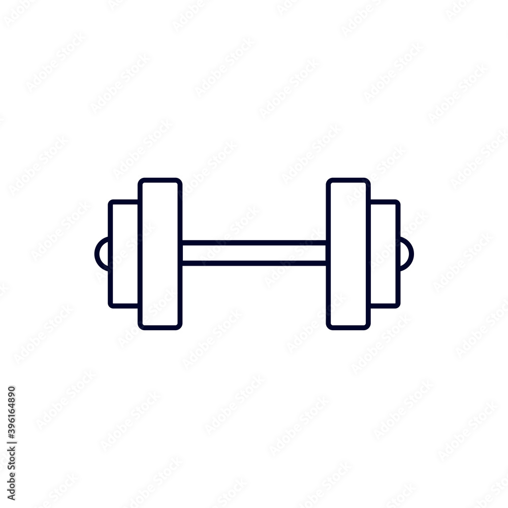 Dumbbells design vector, Fitness equipment icon concept, Creative Gym Symbol, Illustration Dumbbells design vector, Fitness equipment icon concept, Creative Gym Symbol, Illustration
