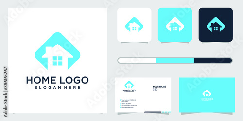 home logo design and business card template