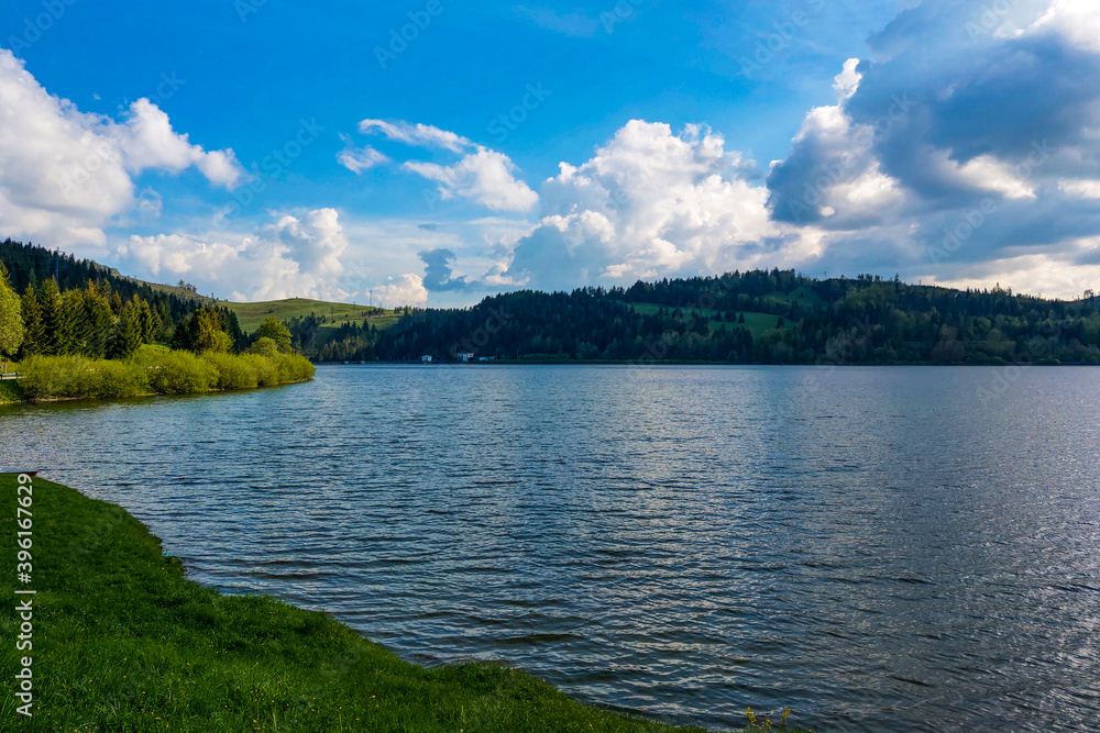 Beautiful lake view, bright interval between rain. Beautiful lake view, bright interval between rain.