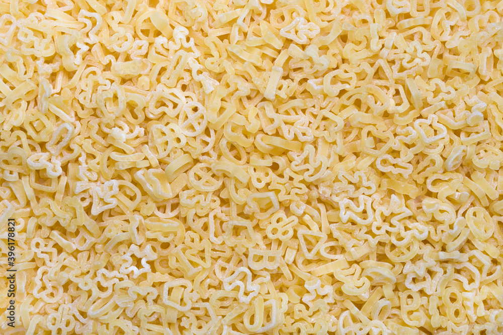Children's macaroni. Pasta in the form of different figures.
Children's macaroni. Pasta in the form of different figures.