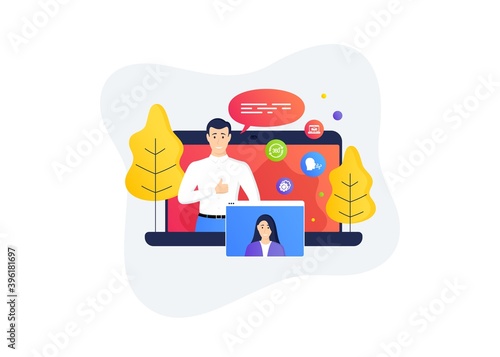 Full rotation, Breathing exercise and Online delivery icons simple set. Remote work banner. Home education class. Settings gears sign. 360 degree, Breath, Parcel tracking website. Vector