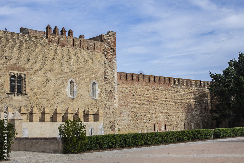 Palace of the Kings of Majorca - built in XIII century, it’s one of most remarkable examples of medieval civil and military architecture in southern France. Perpignan, Pyrenees-Orientales, France.