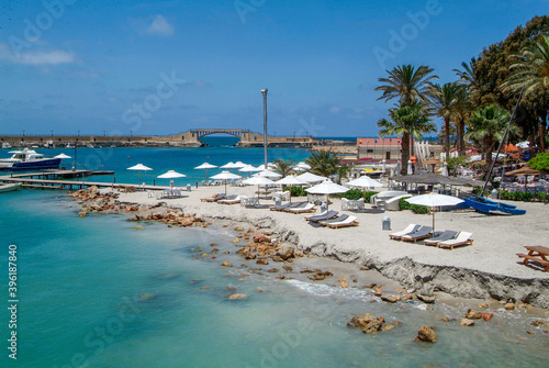 Cuadro en lienzo beach in a small bay on the outskirts of Alexandria Egypt