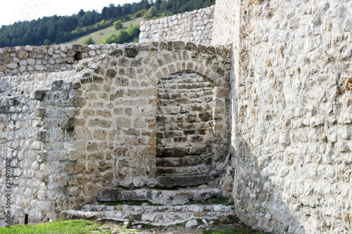 Travnik Bosnia and Herzegovina. Historical landmark  the Walls of the old fortress in Travnik 