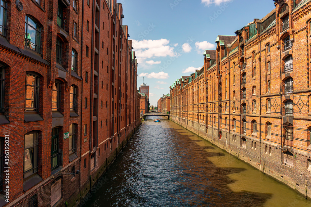 Canal in Hamburg city center