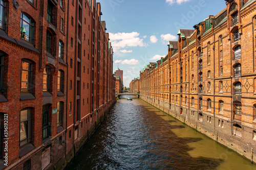 Canal in Hamburg city center © Sarolta
