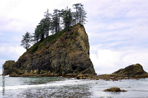 Second Beach in Olympic National Park, Washington, USA. photo