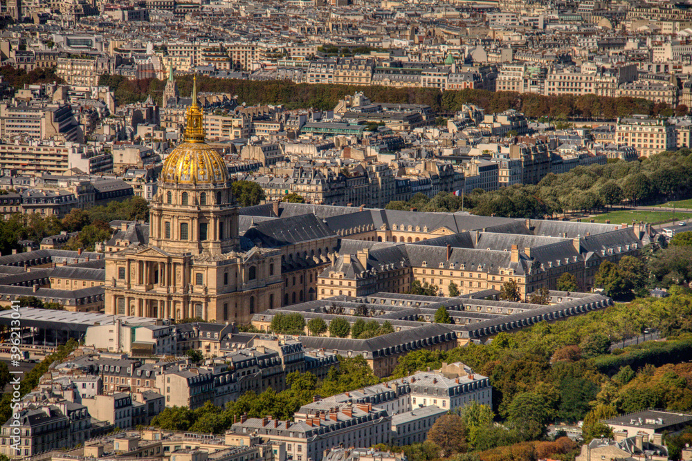  Aerial view of Paris
