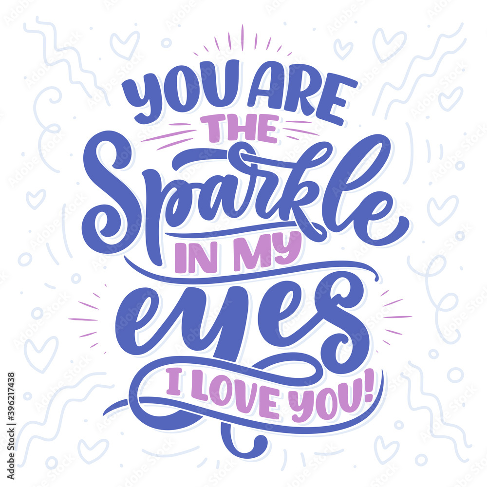 Card with slogan about love in calligraphy style. Vector abstract lettering composition. Trendy graphic design for print. Motivation poster. Quote for Valentine's Day. Card with slogan about love in calligraphy style. Vector abstract lettering composition. Trendy graphic design for print. Motivation poster. Quote for Valentine's Day.