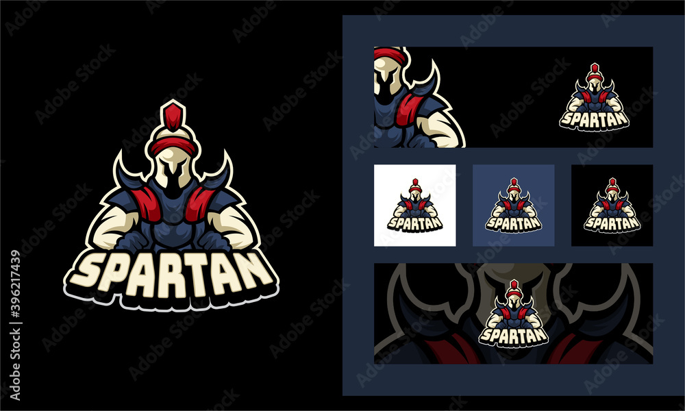 Spartan Creative Sport Mascot Logo Template