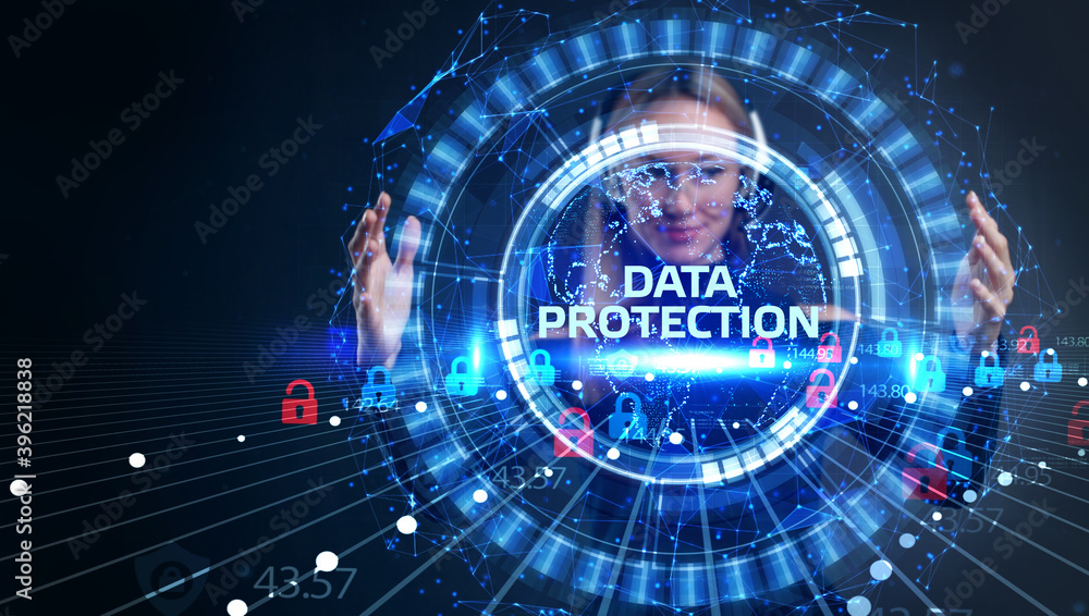 Cyber security data protection business technology privacy concept.