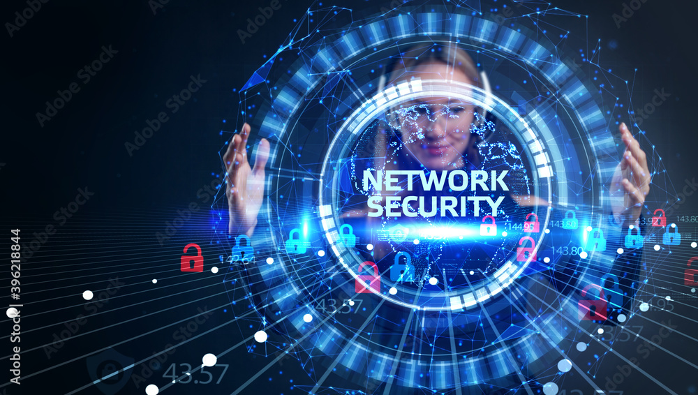 Obraz premium Cyber security data protection business technology privacy concept. Network security