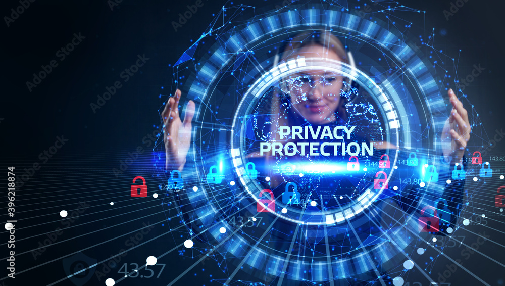 Cyber security data protection business technology privacy concept. Privacy protection