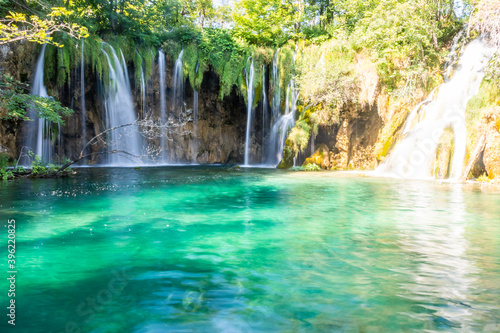 Waterfalll in Plitvice Lakes  Croatia