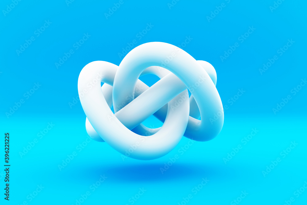 An abstract geometric knot figure An abstract geometric knot figure