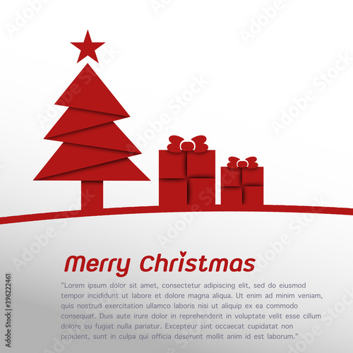 Christmas tree with two mystery box.