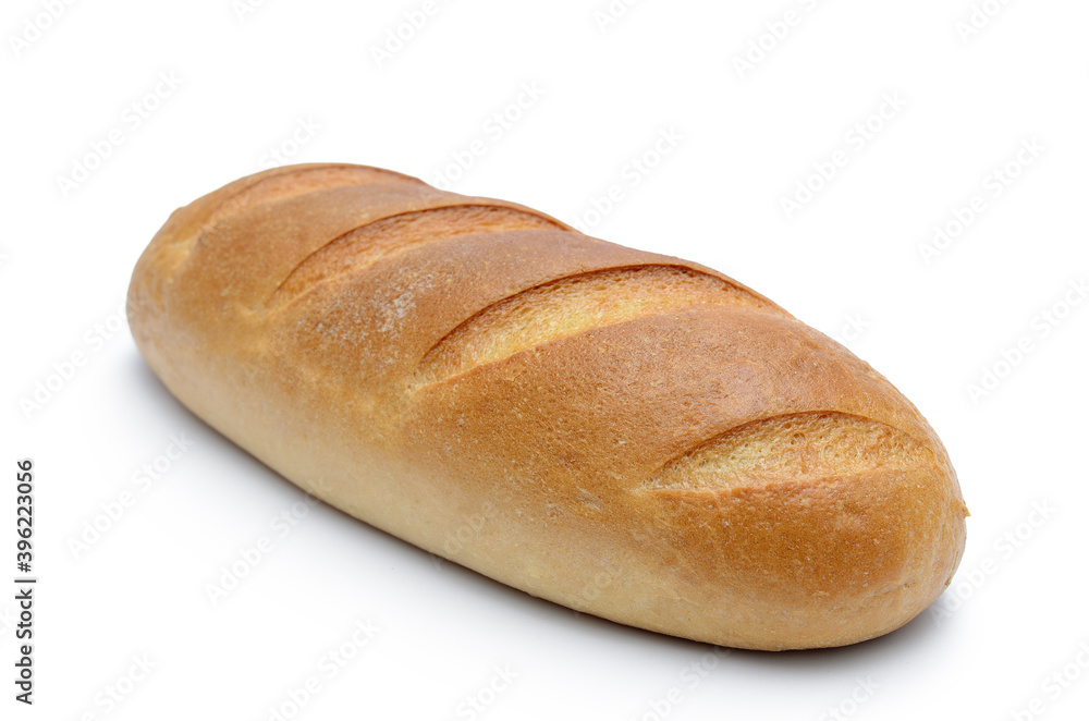 Baking, fresh bread isolated on white background