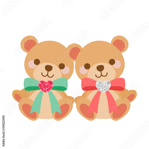 可愛いクマのイラスト素材 Cute bear