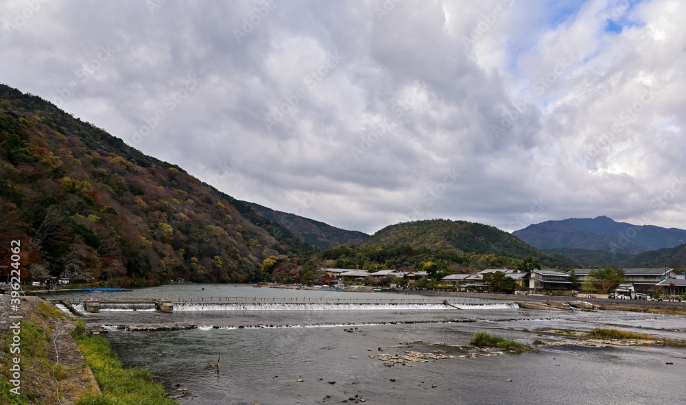 京都　嵐山　渡月橋