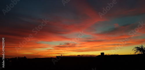 Colourful sunset