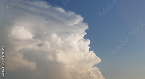 Sky with white cloud