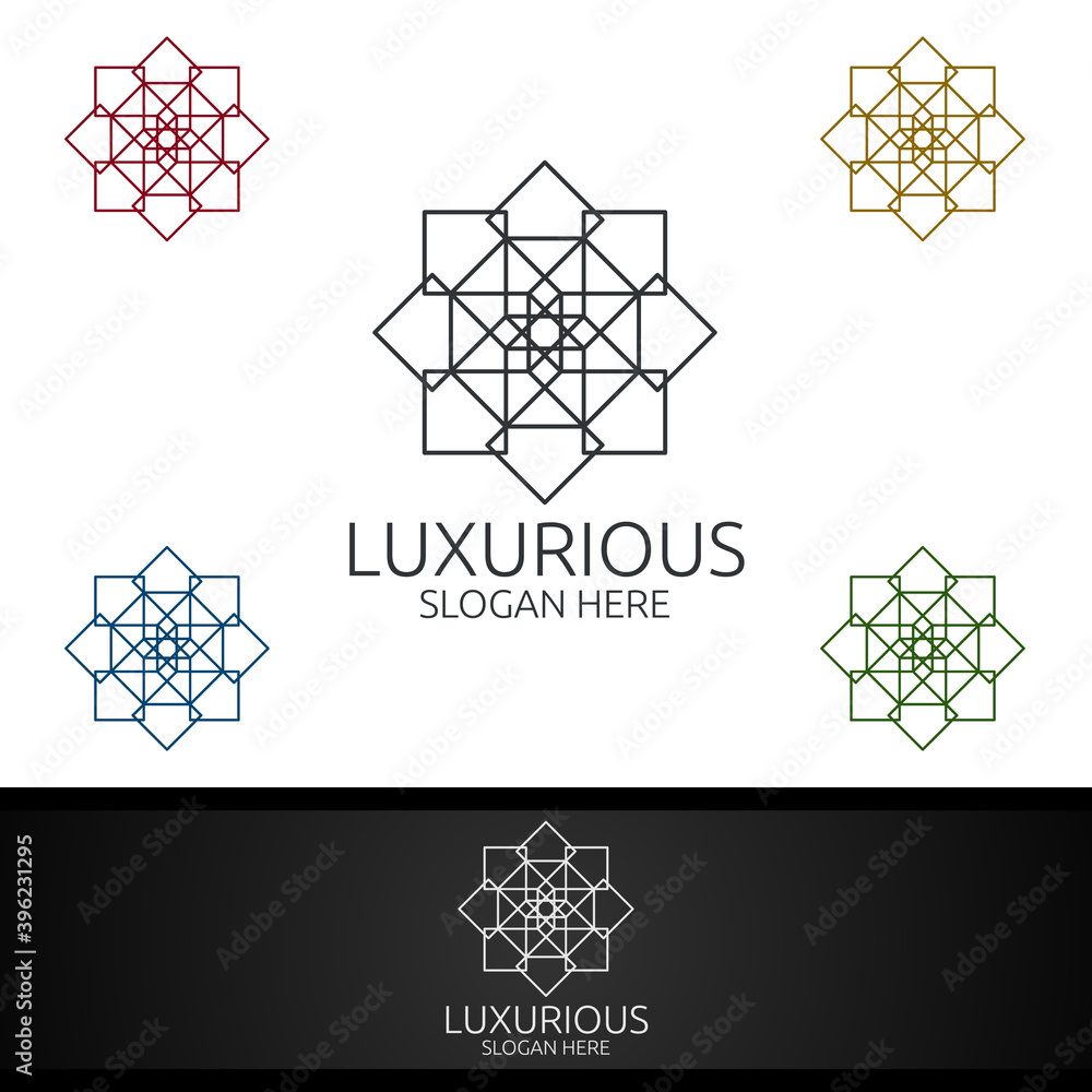 Modern Luxurious Royal Logo for Jewelry, Wedding, Hotel or Fashion Modern Luxurious Royal Logo for Jewelry, Wedding, Hotel or Fashion
