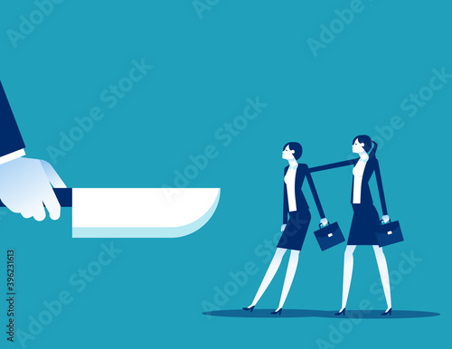 Scapegoat. Pushed friends to pick up the knife instead. Betrayal of colleagues