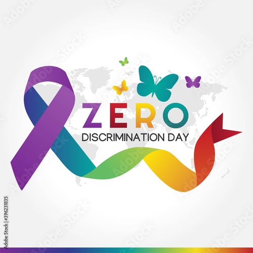 Zero Discrimination Day Vector Illustration. Suitable for Greeting Card, Poster and Banner.