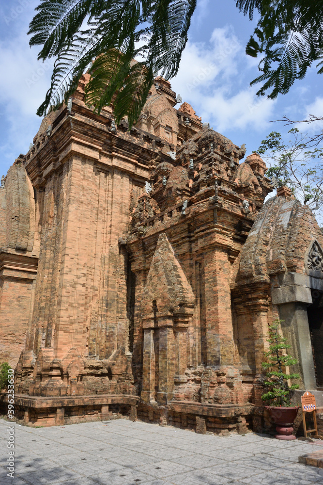 Temple complex Ponagar of the medieval Champa state in Nha Trang city Vietnam