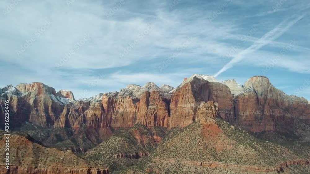 Aerial view of Utah mountains travel experience Aerial view of Utah mountains travel experience
