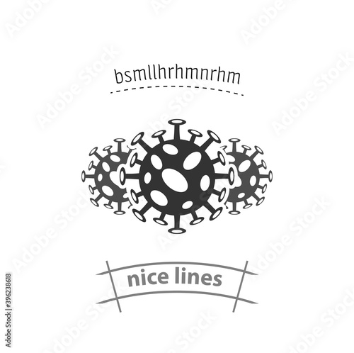 Coronavirus isolated vector icon. medical design element