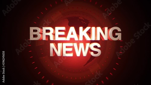 Breaking News animated opening graphic