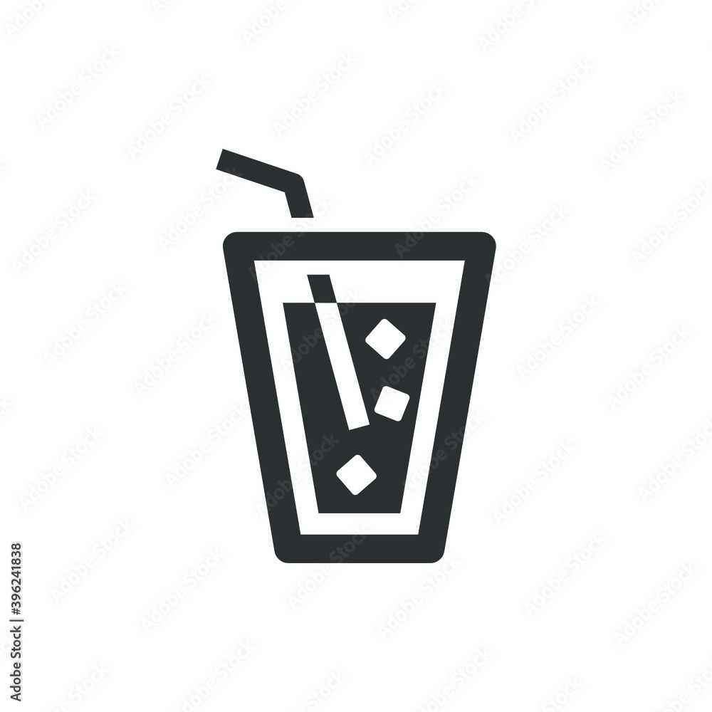 Ice water glass icon Ice water glass icon