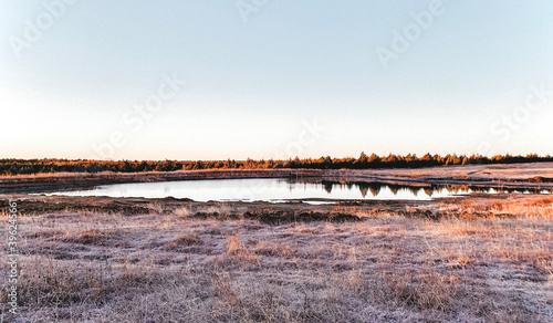 Lake in the morning 
