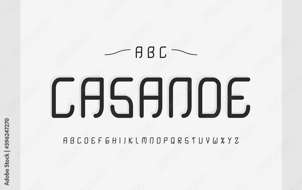Fototapeta premium Classic alphabet fonts. Typography for a vintage theme, poster, banner. Vector element or template