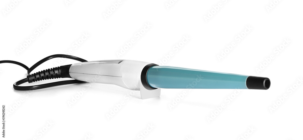 Curling iron on white background Curling iron on white background