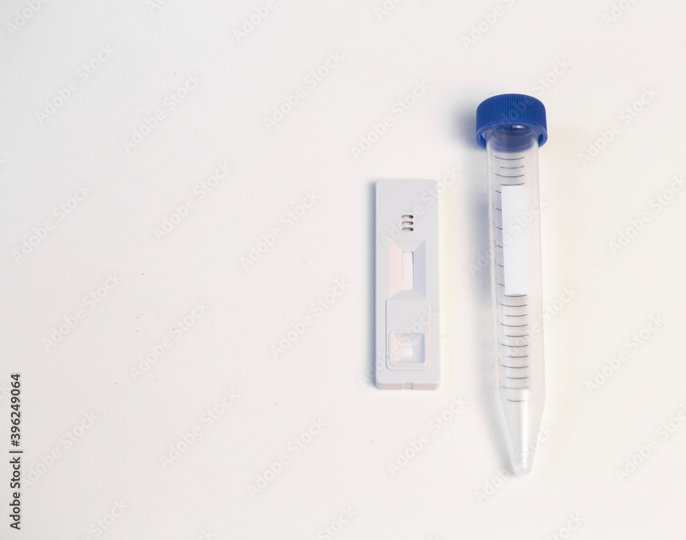 test system for determining the virus in the human body by blood on a monochrome background test system for determining the virus in the human body by blood on a monochrome background