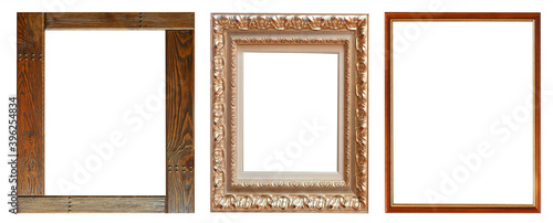 Wallpaper Mural Frames picture baguettes isolated on white background set. Torontodigital.ca