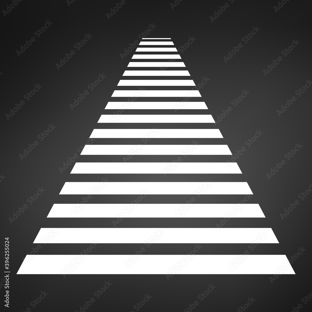 crosswalk icon, road sign, stripes. Stock vector illustration isolated on white background. crosswalk icon, road sign, stripes. Stock vector illustration isolated on white background.